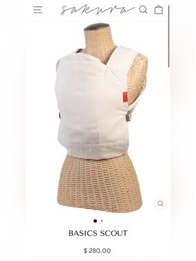 Sakura Bloom Scout carrier in linen